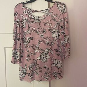 Lightweight floral sweater